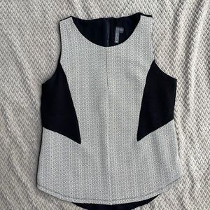 Ivory and black Tank top size M